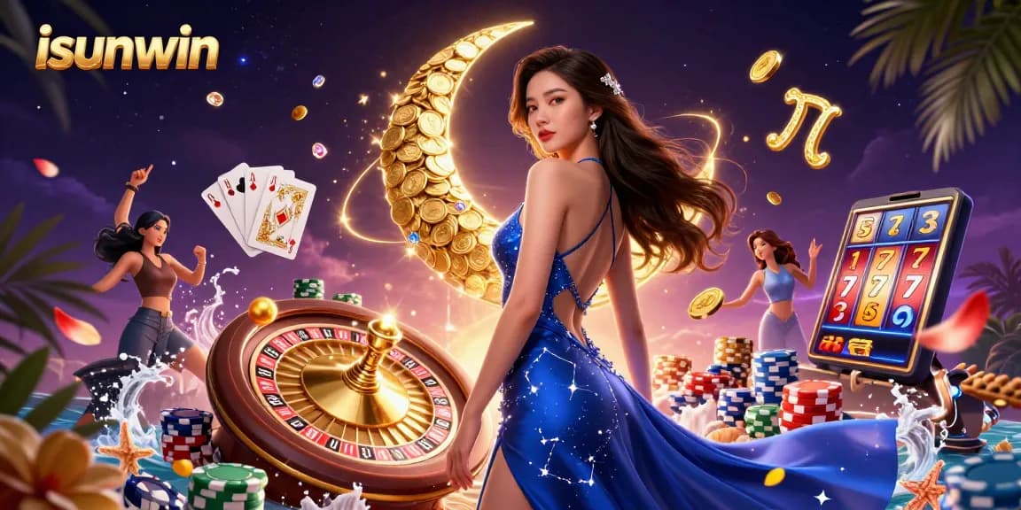 Engage with isunwin's thrilling casino experience and winning chances in a dynamic 3D illustration.