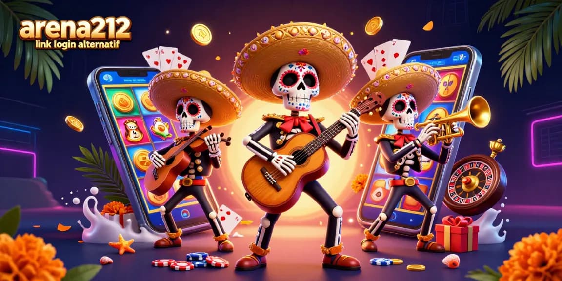 Slot game menarik dengan arena212 link login alternatif dan mariachi yang penuh warna.