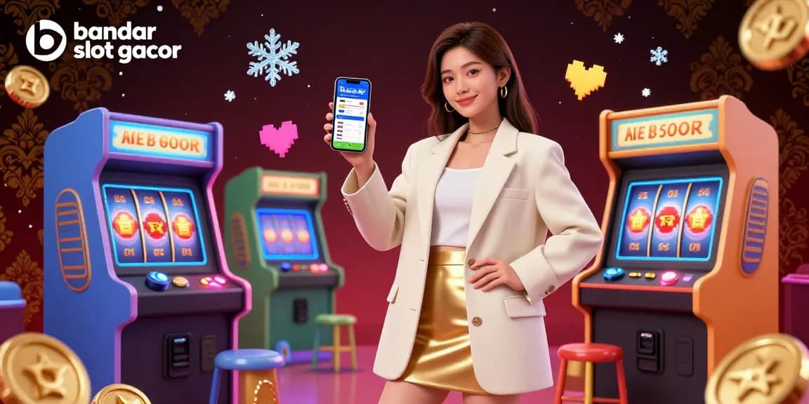 Experience excitement with bandar slot gacor, where players engage with vibrant slot reels and jackpot counters.