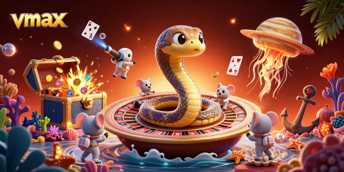 Engage with vmax at the dynamic roulette wheel of a cosmic casino adventure.