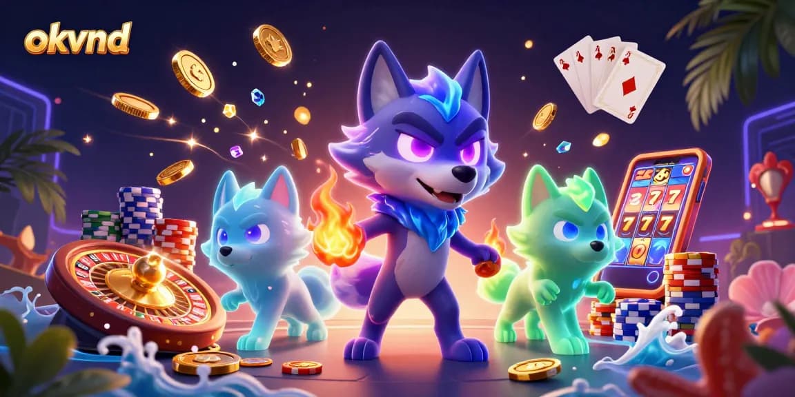 Spin the reels with okvnd and experience the thrill of vibrant casino gaming, featuring ghostly wolves and dynamic elements.