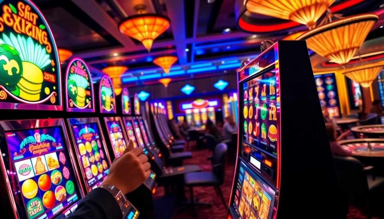 Experience the thrill of slot online with vibrant machines and engaging gameplay.