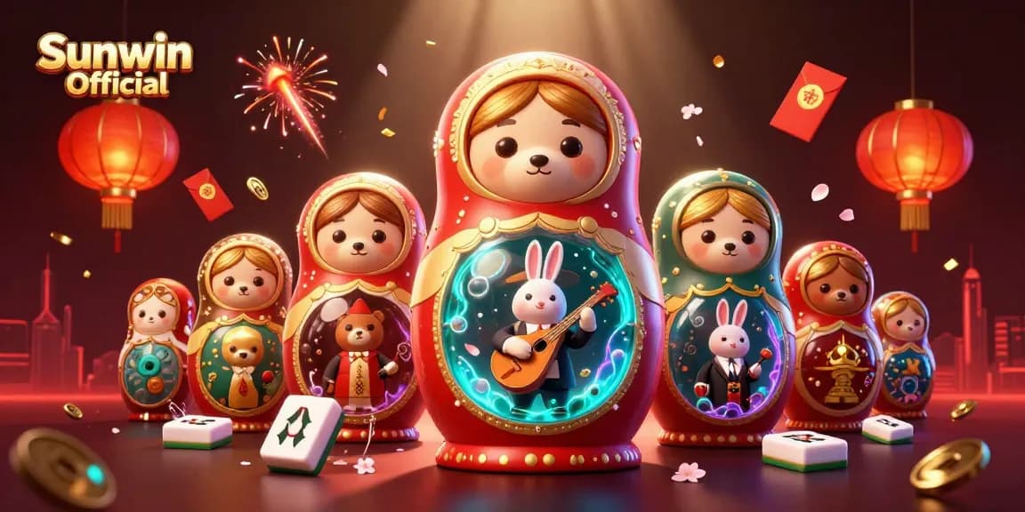 Play games at Sunwin Official with vibrant 3D characters and dazzling gambling elements
