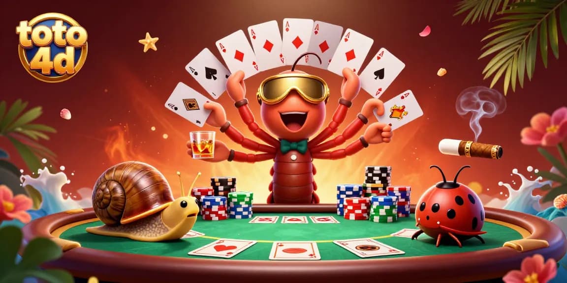Play exciting toto 4d casino games with our vibrant 3D illustration showcasing dynamic gaming elements.