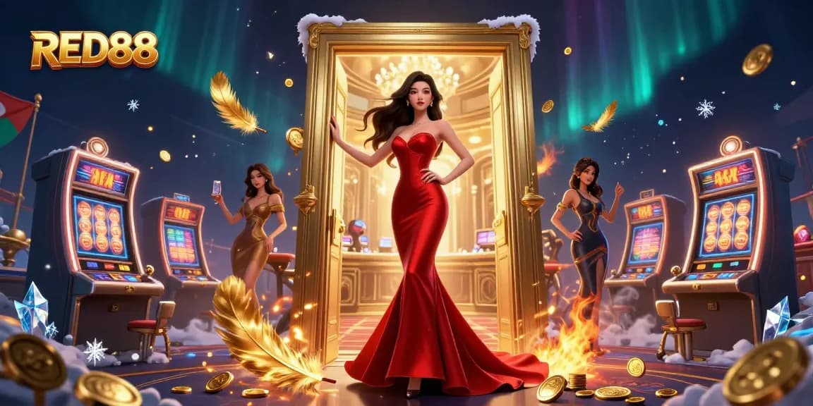 Engage with RED88 for thrilling slot adventures in a vibrant casino setting.