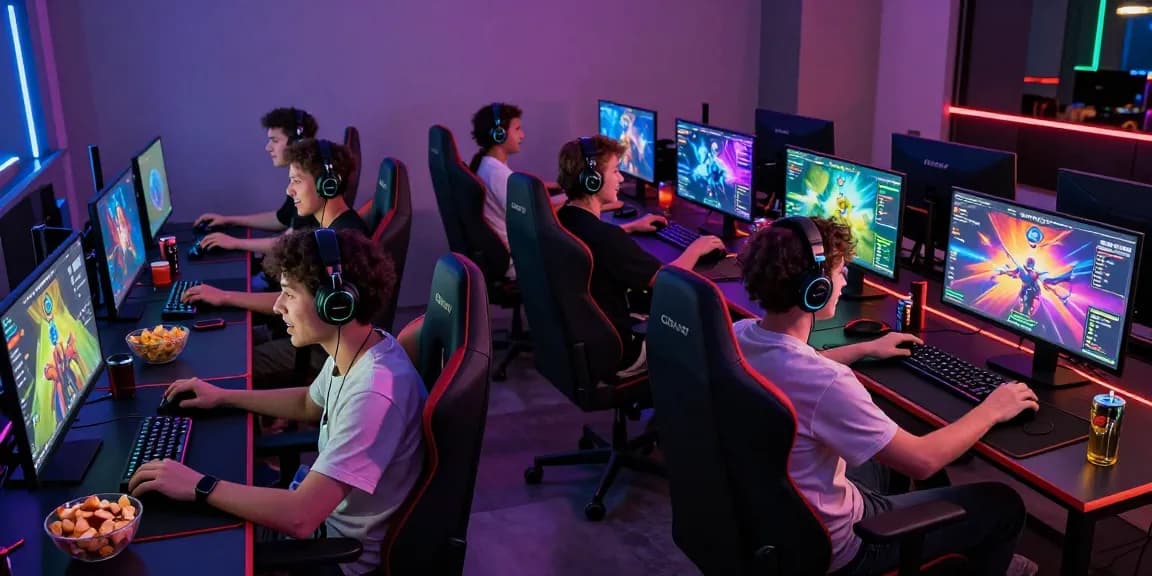 Players passionately enjoying CIKA4D online games in a vibrant gaming setup.