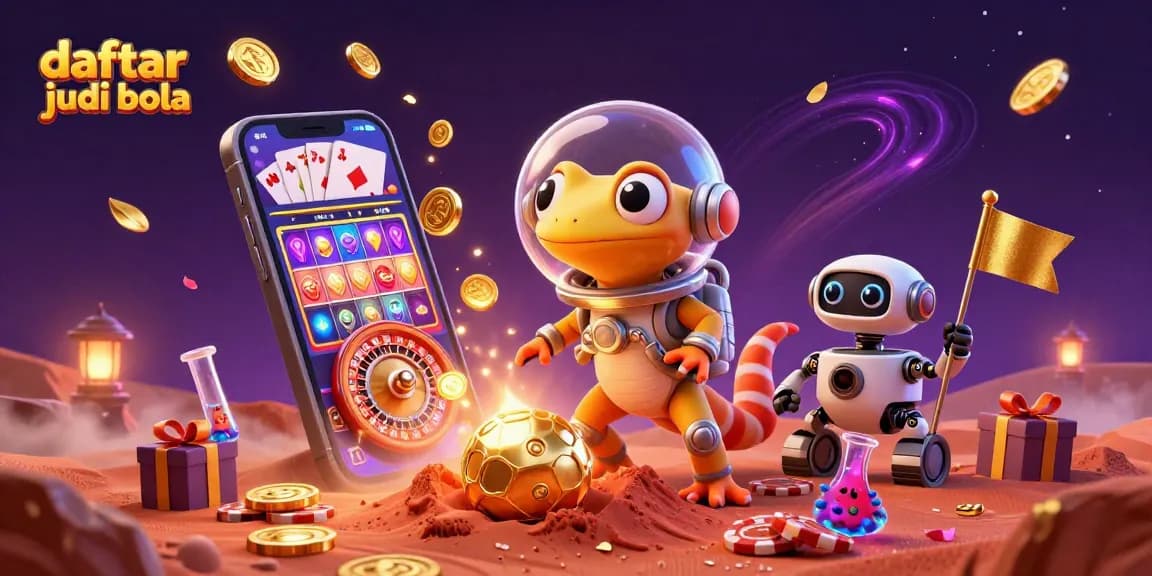 Bettors engage in exciting adventures with "daftar judi bola" amidst 3D casino treasures on Mars.