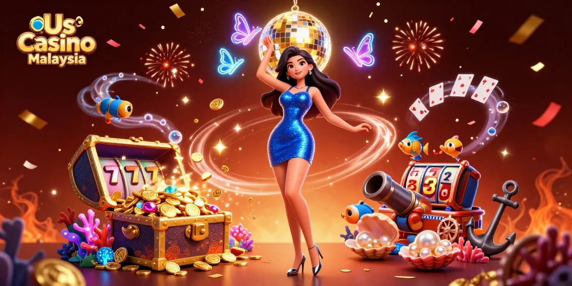 Experience the excitement of Us Casino Malaysia with vibrant slots and casino action.
