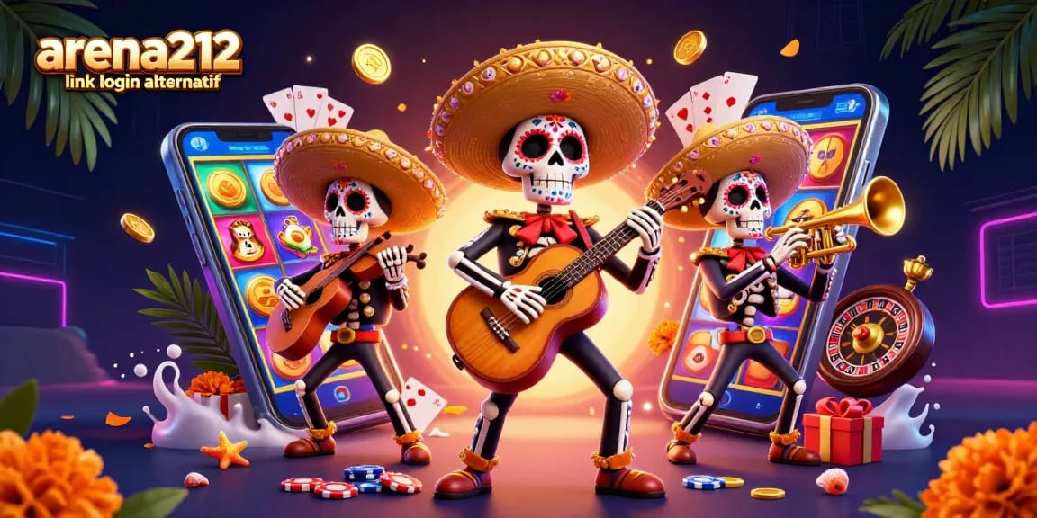 Slot game menarik dengan arena212 link login alternatif dan mariachi yang penuh warna.
