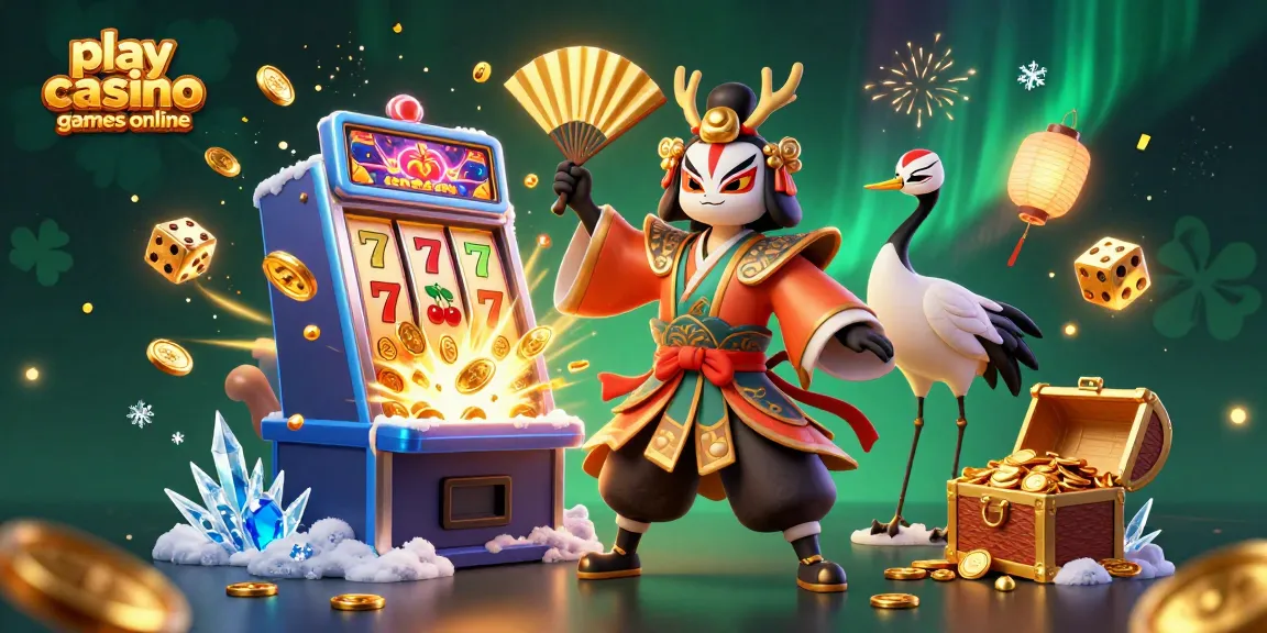 Play casino games online with an explosive jackpot and vibrant 3D characters in a lively casino setting.