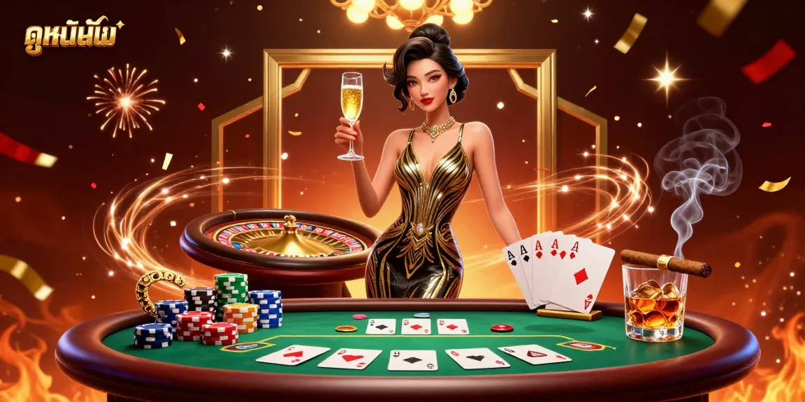 Experience dynamic gameplay while watching ดูหนังออนไลน์ with opulent gambling elements in sparkling detail.