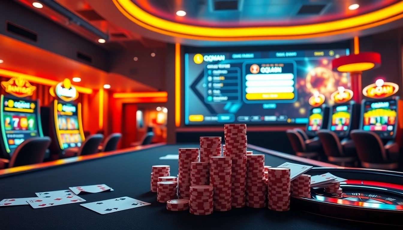 Experience the thrill of gambling with qqmacan login at luxurious casino-themed tables filled with action.