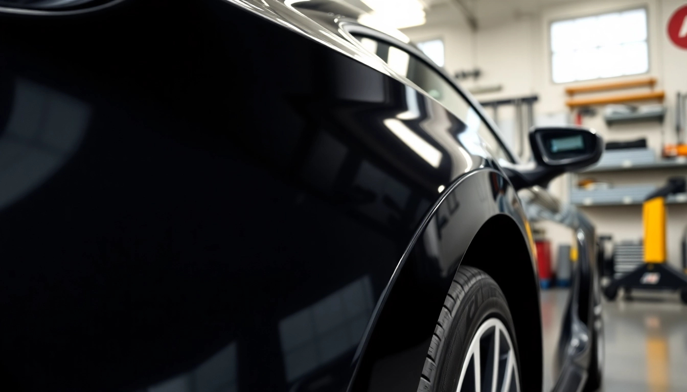 Enhance your car's protection with PPF Chattanooga showcasing a vehicle wrapped in glossy film.