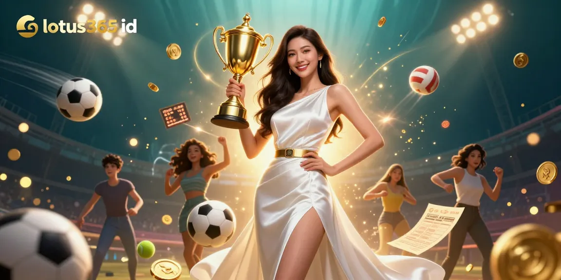 Winning with your lotus365 id while celebrating success in sports betting.