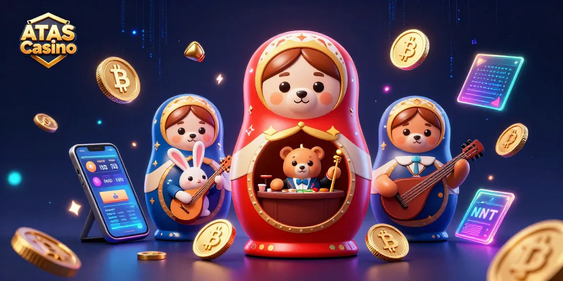Engage with ATAS Casino featuring vibrant elements, showcasing diverse games and crypto excitement.