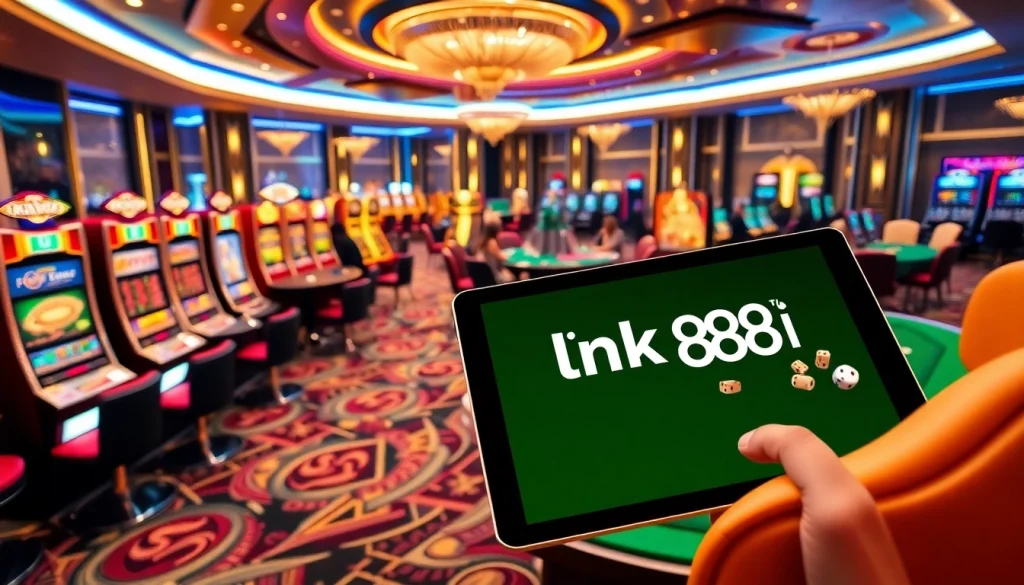 Experience the excitement of gambling at a luxurious casino with link 88i digital betting interface.