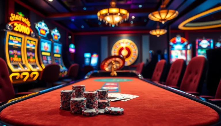 Experience thrilling gambling action at Haywin's luxurious casino with engaging poker games.