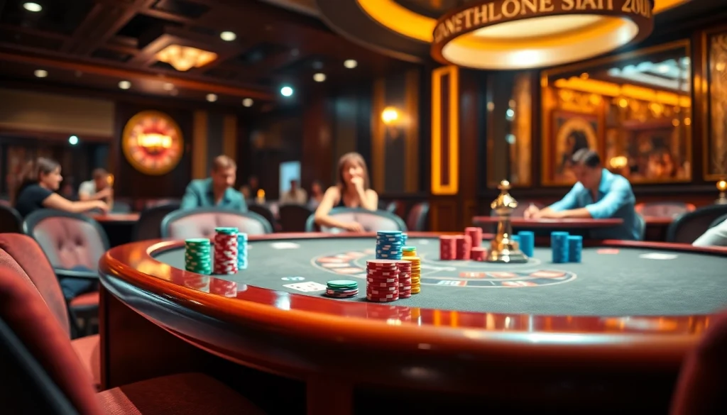 Enjoying 88i bet at a luxurious poker table with vibrant chips and a roulette wheel.