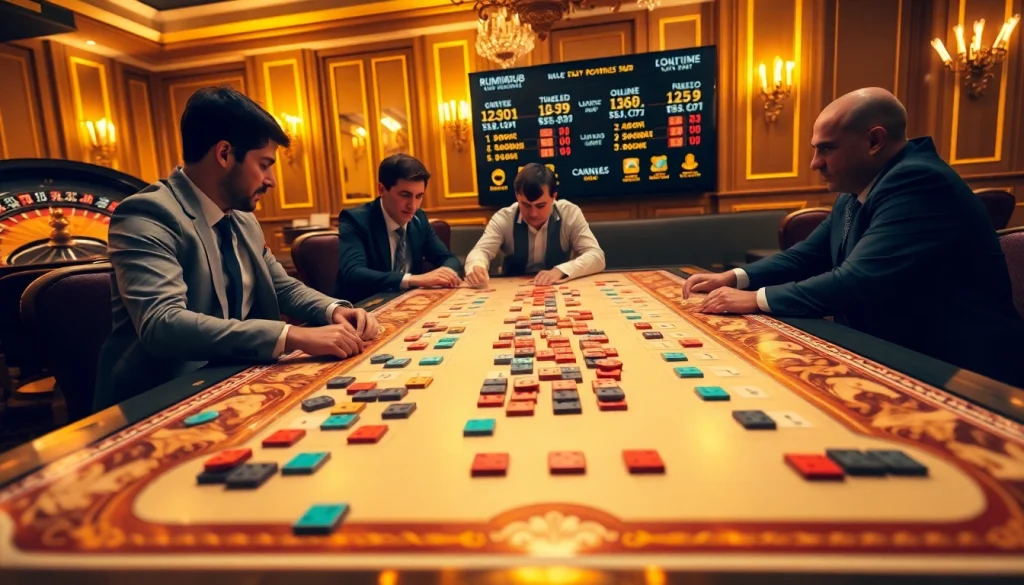 שחקו ברמיקוב אונליין בקזינו אלגנטי עם אריחים צבעוניים ושחקנים תחרותיים.