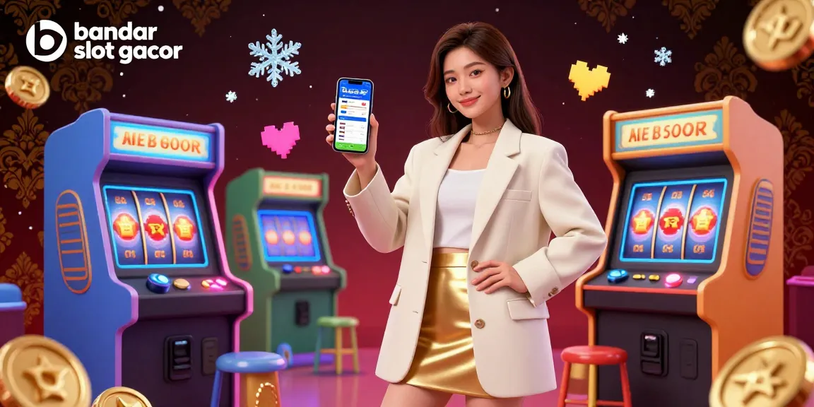 Experience excitement with bandar slot gacor, where players engage with vibrant slot reels and jackpot counters.